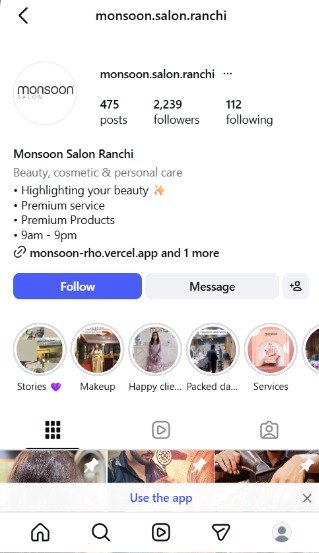 Monsoon Salon Ranchi